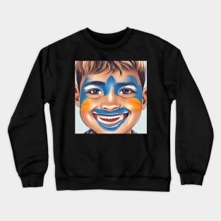 face painting Crewneck Sweatshirt